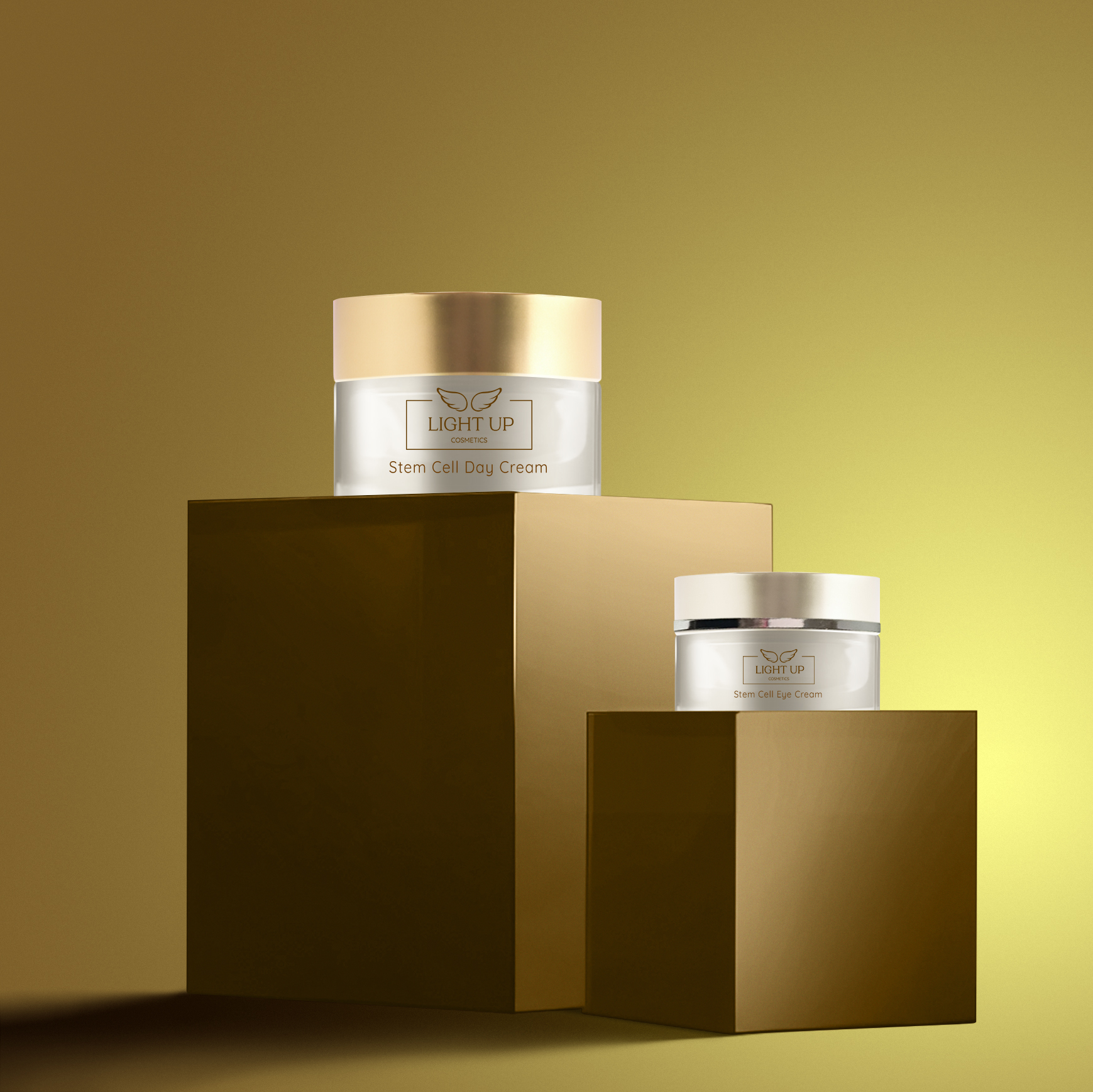 Luxuriöse pflanzliche Stammzellen Tages-und Augencreme